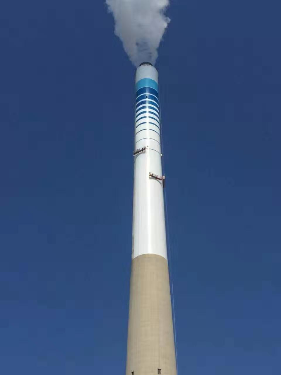 中國神華能源股份有限公司國華惠州熱電分公司210M煙囪刷航標工程